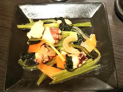 ０５小松菜と海鮮の炒め物